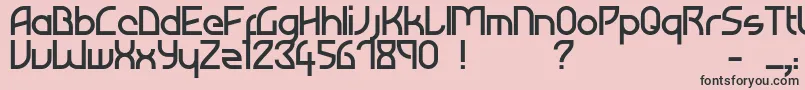 Atiba Font – Black Fonts on Pink Background