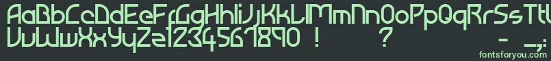 Atiba Font – Green Fonts on Black Background