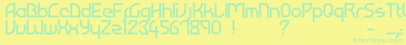 More about Atiba Font Atiba Font – Green Fonts on Yellow Background