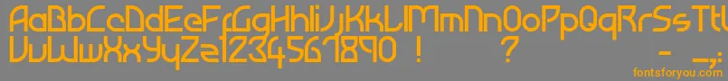 Atiba Font – Orange Fonts on Gray Background