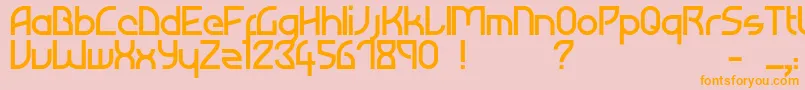 Atiba Font – Orange Fonts on Pink Background