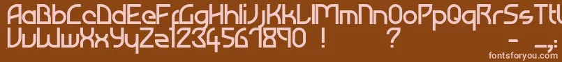 Atiba Font – Pink Fonts on Brown Background