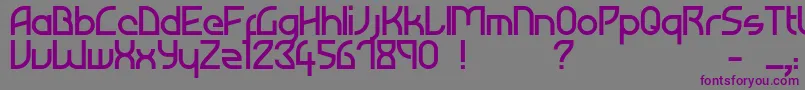 Atiba Font – Purple Fonts on Gray Background