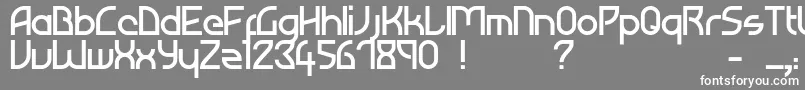 フォントAtiba – 灰色の背景に白い文字