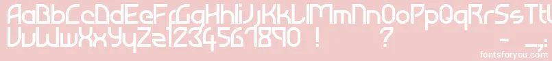 フォントAtiba – ピンクの背景に白い文字