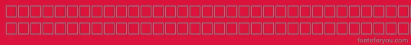 QuiditalRegular Font – Gray Fonts on Red Background