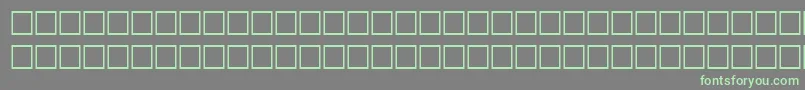 QuiditalRegular Font – Green Fonts on Gray Background