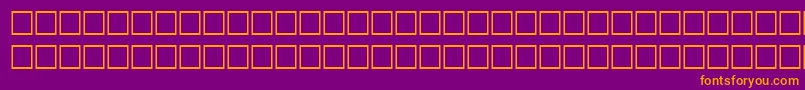 QuiditalRegular-Schriftart – Orangefarbene Schriften auf violettem Hintergrund