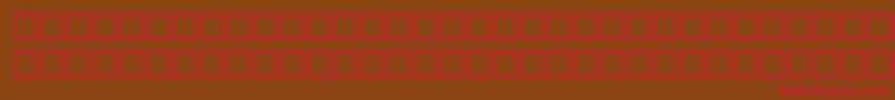 QuiditalRegular Font – Red Fonts on Brown Background