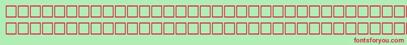 QuiditalRegular Font – Red Fonts on Green Background