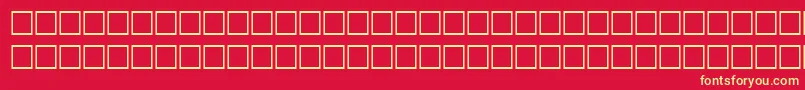 QuiditalRegular Font – Yellow Fonts on Red Background