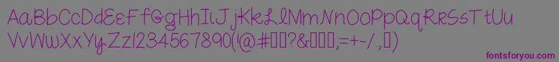 MidnightSnacks Font – Purple Fonts on Gray Background