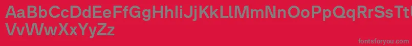 Analogue65medium Font – Gray Fonts on Red Background