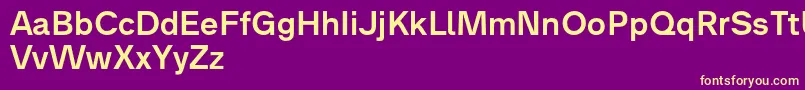 Analogue65medium Font – Yellow Fonts on Purple Background