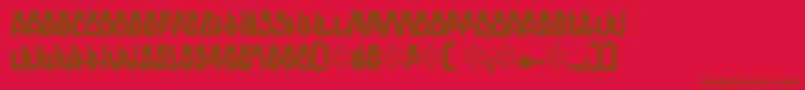 Więcej informacji o czcionce 4000 Czcionka 4000 – brązowe czcionki na czerwonym tle