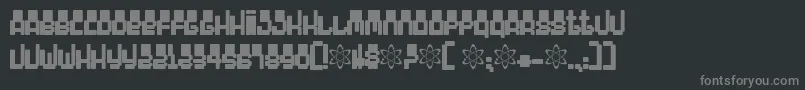 Fonte 4000 – fontes cinzas em um fundo preto