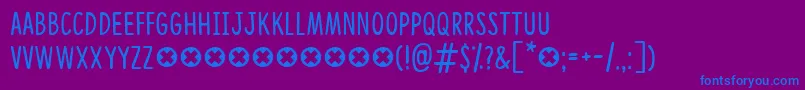 CongratulationsDemo Font – Blue Fonts on Purple Background