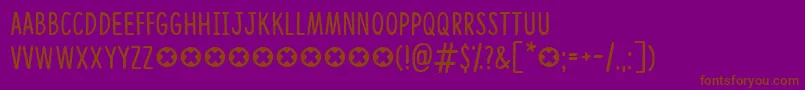 CongratulationsDemo Font – Brown Fonts on Purple Background