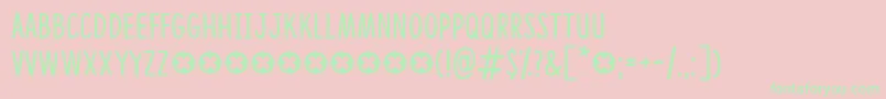 CongratulationsDemo Font – Green Fonts on Pink Background