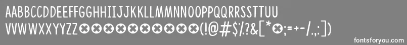 CongratulationsDemo Font – White Fonts on Gray Background