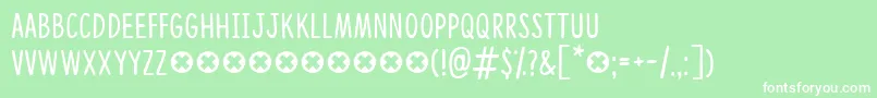 CongratulationsDemo Font – White Fonts on Green Background