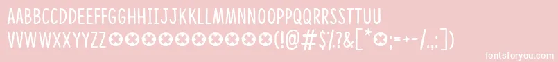 CongratulationsDemo Font – White Fonts on Pink Background