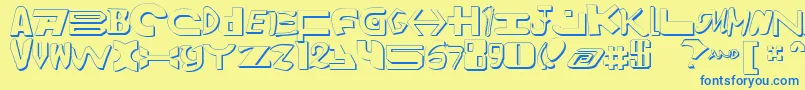More about AmalgamShadow Font AmalgamShadow Font – Blue Fonts on Yellow Background