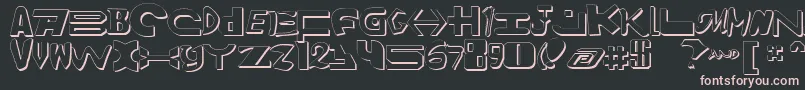 AmalgamShadow Font – Pink Fonts on Black Background