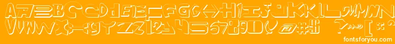 AmalgamShadow Font – White Fonts on Orange Background