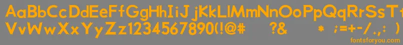 Weeksrb Font – Orange Fonts on Gray Background