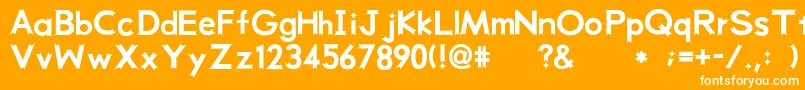 Weeksrb Font – White Fonts on Orange Background