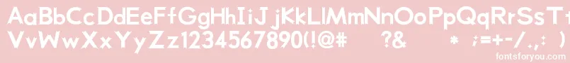 Weeksrb Font – White Fonts on Pink Background