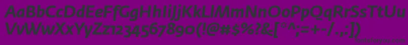 More about FedrasansproBolditalic Font FedrasansproBolditalic Font – Black Fonts on Purple Background
