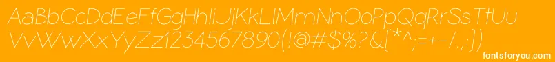 CoameiLi Font – White Fonts on Orange Background