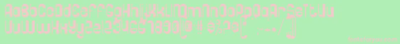 Pogo ffy Font – Pink Fonts on Green Background