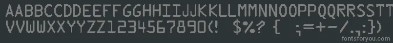More about PixType Font PixType Font – Gray Fonts on Black Background