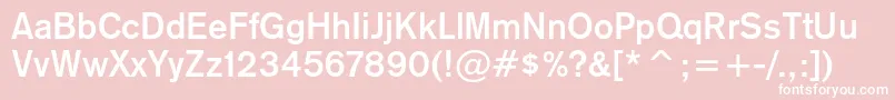 Gothic725boldcbt Font – White Fonts on Pink Background