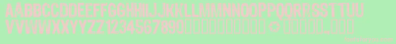 4990810 Font – Pink Fonts on Green Background