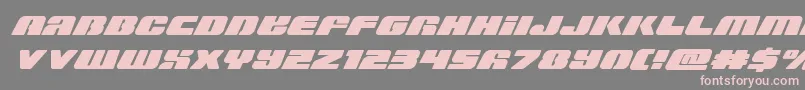Capricusskew Font – Pink Fonts on Gray Background