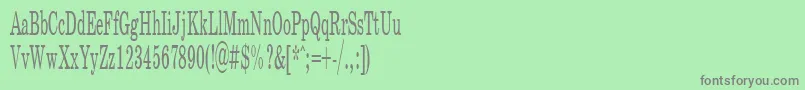 フォントSchoolPlain.001.00145n – 緑の背景に灰色の文字