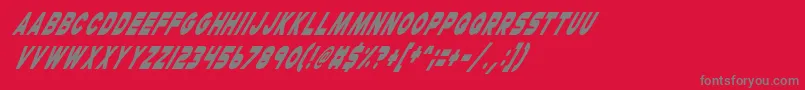 fuente CheerioOldChapItalic – Fuentes Grises Sobre Fondo Rojo