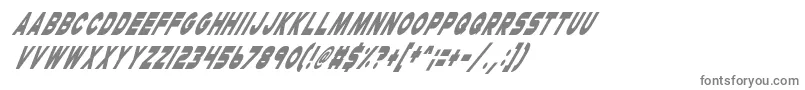 フォントCheerioOldChapItalic – 白い背景に灰色の文字