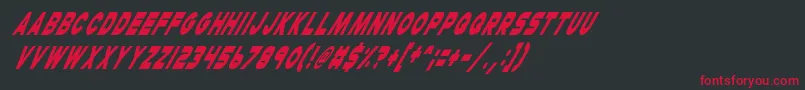 CheerioOldChapItalic Font – Red Fonts on Black Background
