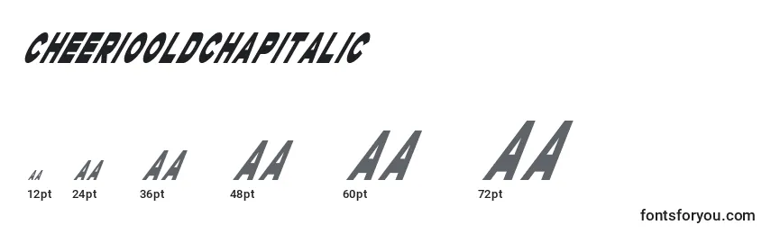 CheerioOldChapItalic Font Sizes