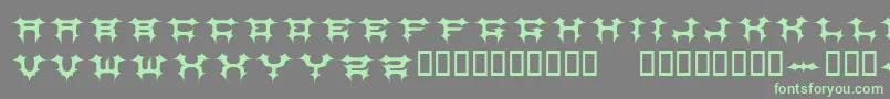 CosmicbatsV1 Font – Green Fonts on Gray Background