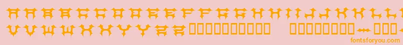 CosmicbatsV1 Font – Orange Fonts on Pink Background