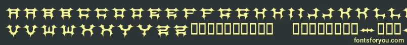 CosmicbatsV1 Font – Yellow Fonts on Black Background