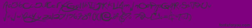 JellykaJellyfish Font – Black Fonts on Purple Background