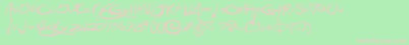 JellykaJellyfish Font – Pink Fonts on Green Background