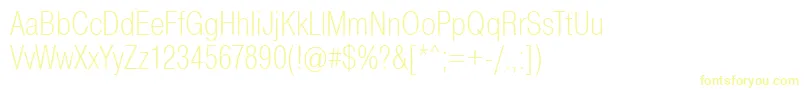 PragmaticaCondensedExtralight Font – Yellow Fonts